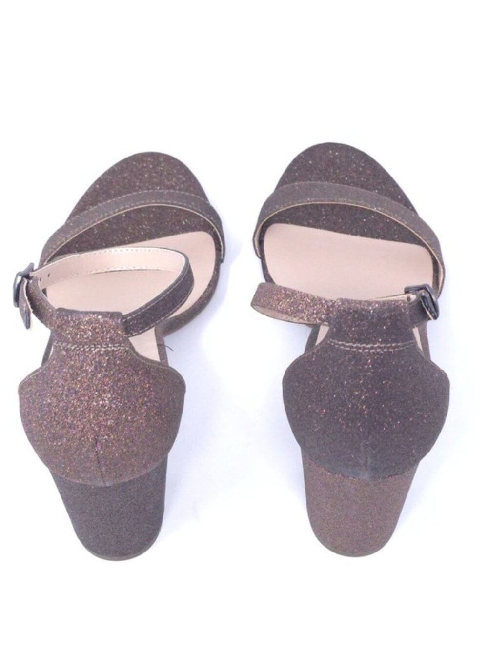 Bandolino Armory Bronze Glitter Strappy Heeled Sandals Size 10M - Picture 5 of 12